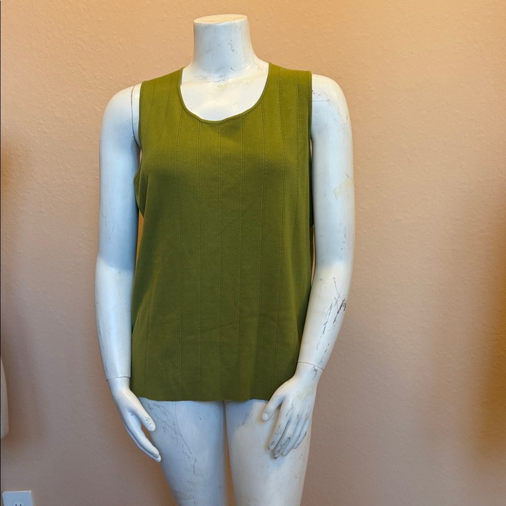 Multiples Chartreuse Tank Top